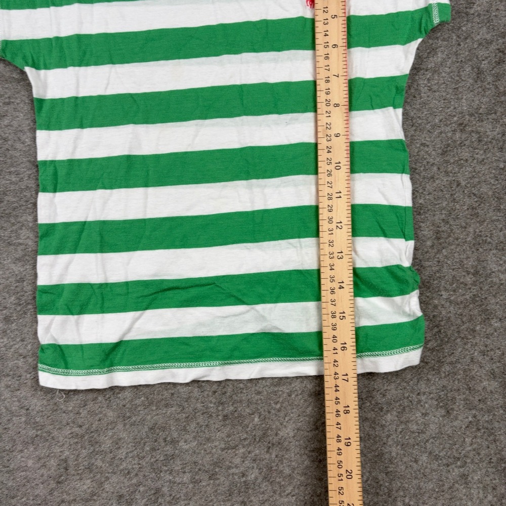 Polo Ralph Lauren T-Shirt Girls Size 6X Green White Striped Pony Logo Tee - Picture 6 of 9